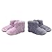 GDYJP Botas de Nieve cálidas de Invierno Lavable cómodo Peluche Zapatos eléctricos calentados de pie cálido Regalo para Mujer Hombre USB Cargadura (Color : A, Tamaño : One Size)