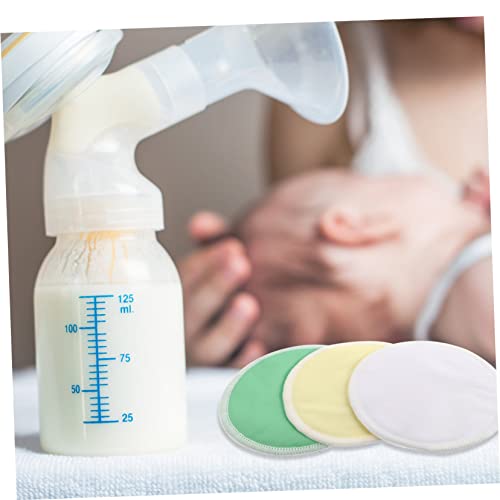 GLEAVI 4 Pcs Adesivos De Leite Materno Almofada De Peito Lavável Orgânica Almofadas De Amamentação P