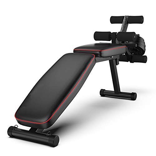 Banco de pesas plegable ajustable con extensión de piernas y rizo, capacidad de 440 libras, gimnasio en casa, utilidad para entrenamientos de inclinación/declinación, equipo de entrenamiento de fuerza