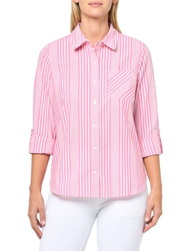 Image of Nautica Women's Button Front Long Sleeve Roll Tab Shirt