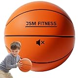 JSM FITNESS Silent Basketball Größe 7 – 24cm Lautloser Basketball aus Schaumstoff – Airless Indoor Ball für Kinder & Erwachsene – Soft Ball mit Realistischem Bounce für Wohnung & Training
