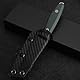 JEABROTHER Messer 14C28N Stahl Festes Messer, Kydex Männer Scheide EDC Outdoor Camping Obst Messer (Steingewaschener flacher Kopf)
