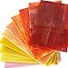 Lanyani 10 Sheets Variety Stained Glass Sheets Pack, 4 x 6 inch Large Cathedral Glass Mosaic Tiles for Crafts, Mixed Fall Colors