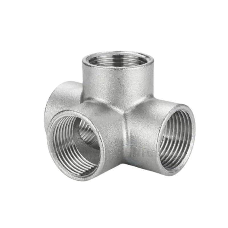 1 pieza BSP macho + hembra roscado 3 4 5 vías T YX accesorio de tubería 1/4 "3/8" 1/2 "3/4" 1 "2" roscado SS304 acero inoxidable multifunción(G2 BSP)