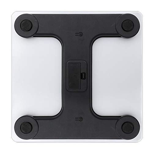 Báscula digital para baño con pantalla LCD clara miniatura 6