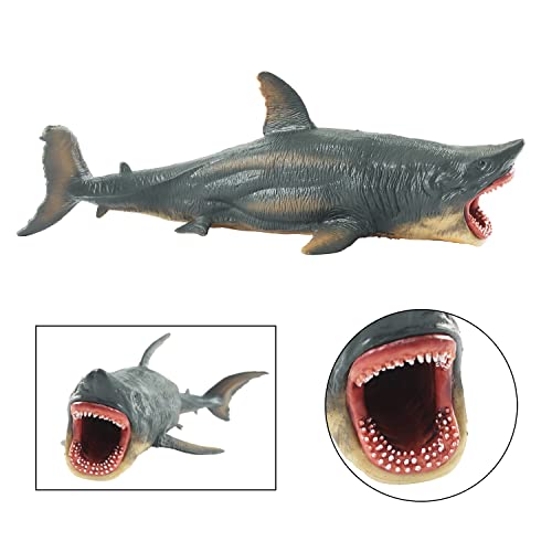 2 Pcs Shark Figurines Realistic Megalodon Shark Tiger Shark Figures Fish Animal Model For Cake Topper Birthday Gifts Party Favor #TOP1