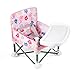 PandaEar Portable Baby Seat Travel| Compact Fold with Straps for Indoor/Outdoor Use| Great for Camping, Beach, Lawn |Toddlers, Kids, Boys, Girls (with Placemat, Pink)