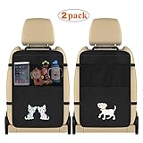 👣 Fácil de Instalar y Limpiar 👣 La instalación es muy sencilla ya que lleva dos enganches de click para agarra en el asiento. 1 en la parte del reposacabezas y otro en la parte baja del respaldo. El protector protege todo el respaldo del asiento, no se mueven. Se puede limpiar fácilmente suciedad, el barro y las manchas con un trapo húmedo.