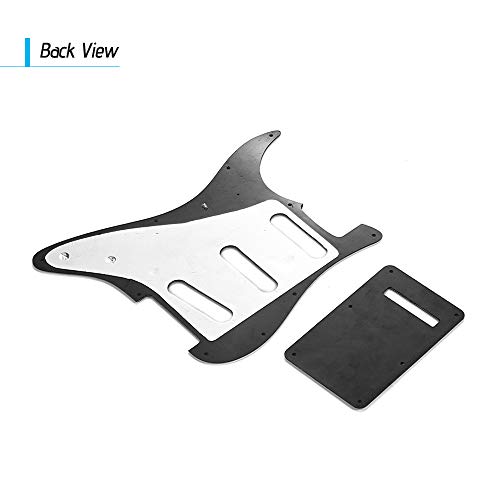 RuleaxAsi SSS Elétrica G3 Ply SSS Guitarra Elétrica Pickguard Set com Placa Traseira Parafusos Pick