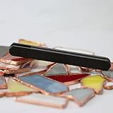 PIAOLGYI Stained Glass Hand Foiler 7/32" Stained Glass Copper Foiling Tool,Short Hand Foiler 7/32" F