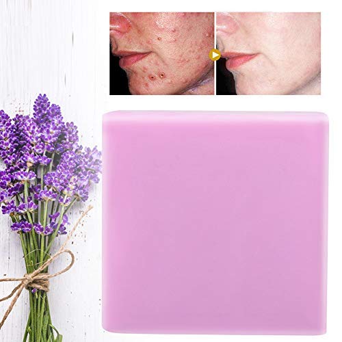 Preisvergleich Produktbild Handgemachte Seife, Gesichtsseife, Akne-Flecken, Mitesser, Lavendelölseife, feuchtigkeitsspendend, Tiefenreinigung, feuchtigkeitsspendende Gesichtsseife