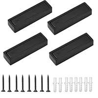 Luxvara 4PCS Foldable Wall Hooks, Heavy Duty Zinc Alloy Retractable Coat Hooks, Hook for Hanging with Mounting Screws, Folding Wall Mount Hook for Towels Bags Coats Hats Keys (Black)