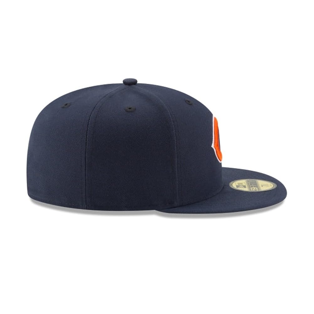 New Era NFL 59FIFTY Chicago Bears Navy Team Color Logo Authentic Collection Fitted On Field Football Cap Hat