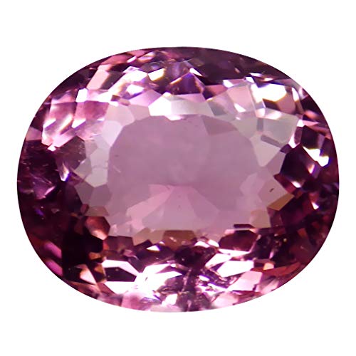 Tourmaline rose naturelle 1,67 ct coupe ovale 8x7 mm du Mozambique pour création de bijoux