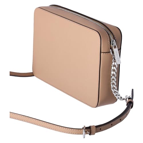 Michael Kors Jet Set Travel Large East/West Saffiano Leather Crossbody (Camel) - Image 6