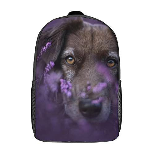 Sac à dos Dog Fashion imprimé en 3D pour garçon et fille format 17"