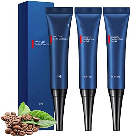 DERMA+ Firm Peptide Firming Eye Gel,Openeyes Awaken Peptide Lifting Eye Gel,2023 New Men Eye Cream Anti Aging,HIMSE Awaken Peptide Depuffing Eye Gel,Men's Moisturizing Eye Cream (3PCS)