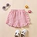 Toddler Baby Girl Ruffle Shorts Gingham Plaid Elastic Waist Seersucker Shorts Pants Bottoms Casual Summer Outfit (Pink, 2-3 Years)