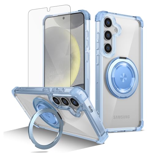 Coque magnétique Samsung S24 robustesse antichoc et bague de support intégrée