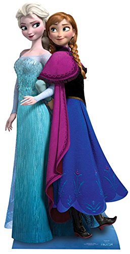 Empire Merchandising 663924 - Figura expositora (162 cm, cartón), diseño de Anna y Elsa de Frozen