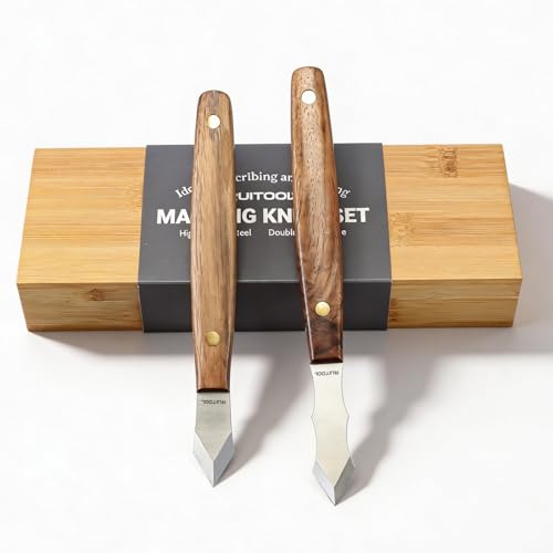 RUITOOL Profession Marking Knife Set with Bamboo Box