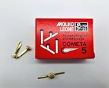 Molho Leone - 51155 Fermacampioni in acciaio ottonato, Confezione da 100 Pezzi, Lunghezza 24 mm