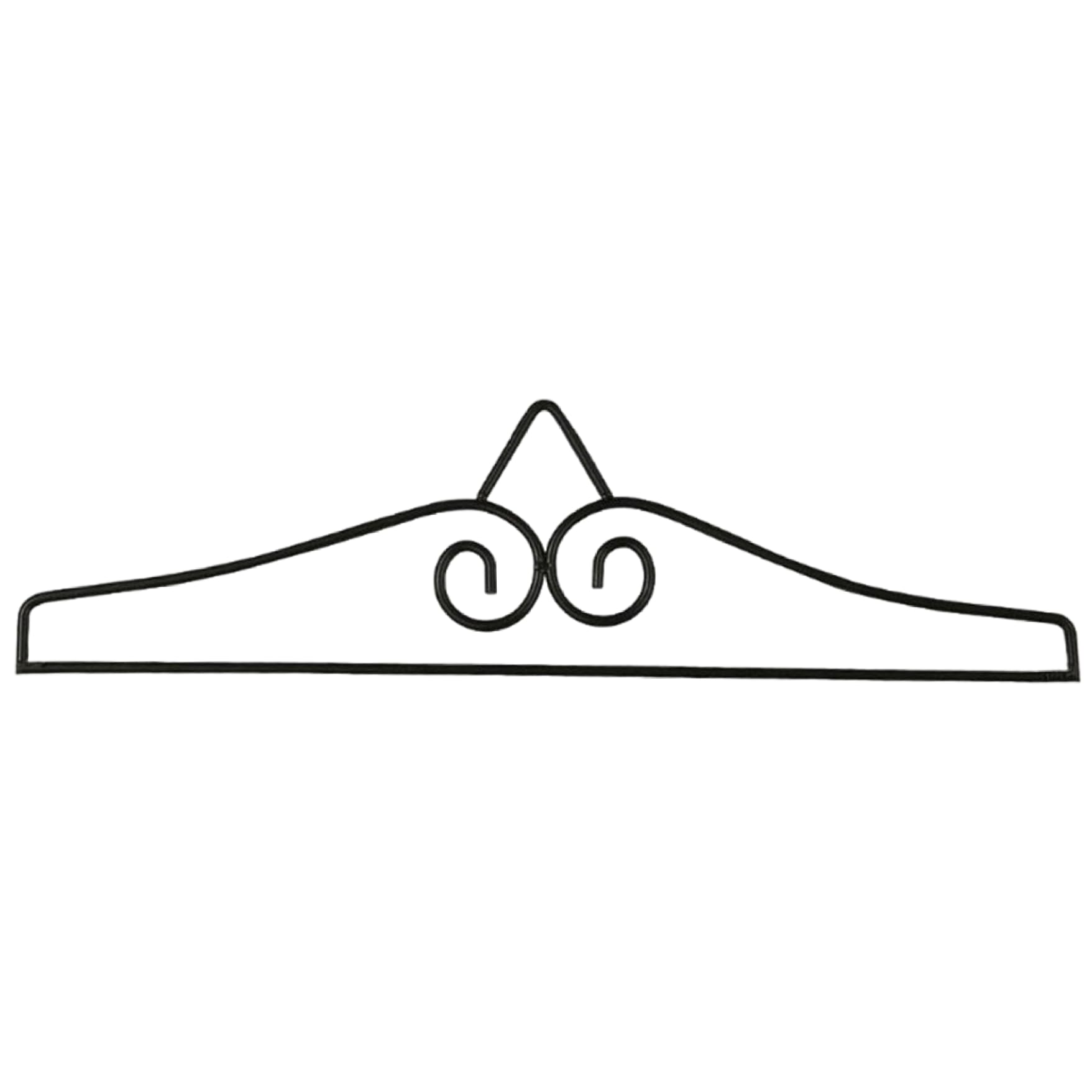 Quilt Hangers for Wall Hangings, 14.6x3.7 Inch Iron Banner Hanger with Removable Bar, Flag Hanger for Wall, Mailboxes, Doors and Etc. Black Banner