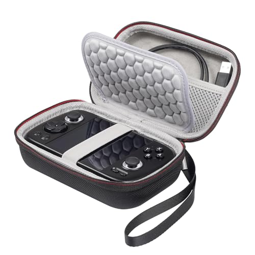 CBDYWVR Coque rigide en EVA pour console de jeu RG Cube rétro, housse de transport pour Anbernic RG Cube, sac de rangement de voyage compatible avec RG Cube/RG 353P/RG 353ps/RG 351V-uniquement, gris,