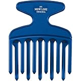 HERCULES SÄGEMANN - 245 Lockenkamm | Fingerstyler Kamm für Locken | Spezialkamm mit Top-Griff aus hochwertigem Polycarbonat Kunststoff | Größe: 4 Zoll | Farbe: Blau