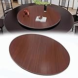 ZGYOZMNG Drehbarer Servierteller aus Holz, runde, drehbare Servierplatte, leichtgängig und...