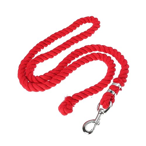 Corde de cheval en coton rouge pour le pansage à l'écurie