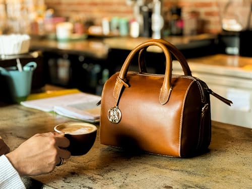 Smith & Wesson Barrel Bag – Concealed Carry Purse, Genuine Leather Crossbody & Wristlet Handbag with Secure CCW Compartment