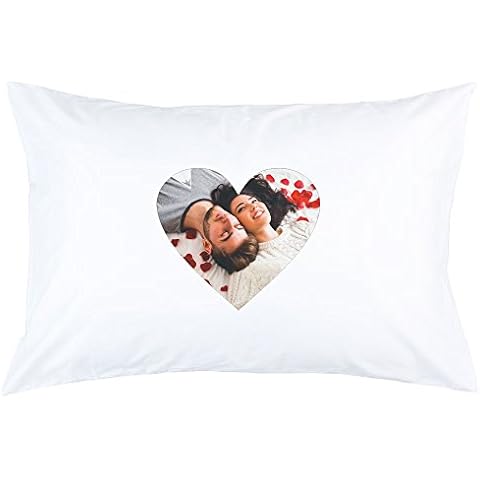Custom Printed Heart Image Pillowcase Cover