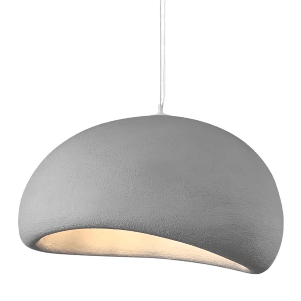 JISHUBO American Industrial Style Chandelier,Creative Cloud-shaped High-density Polystyrene Hanging Lamp,E27 Base Single-head Pendant Light,Living Room Meeting Room Office Decorative Lighting Fixtures
