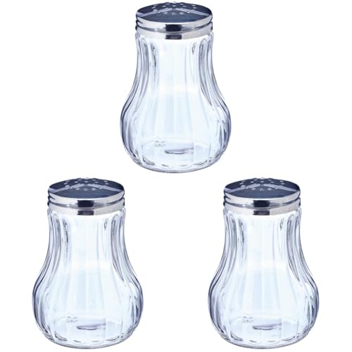 IBILI 755400 Saupoudreuse à Fromage INOX Transparent 11,98 x 8,61 x 8,61 cm (Lot de 3)
