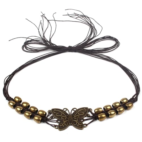 REDYY Butterfly Hat Belt,Adjustable Decorative Band For Waist Accessories MultiPurpose Fashion Straw Hats Decoration