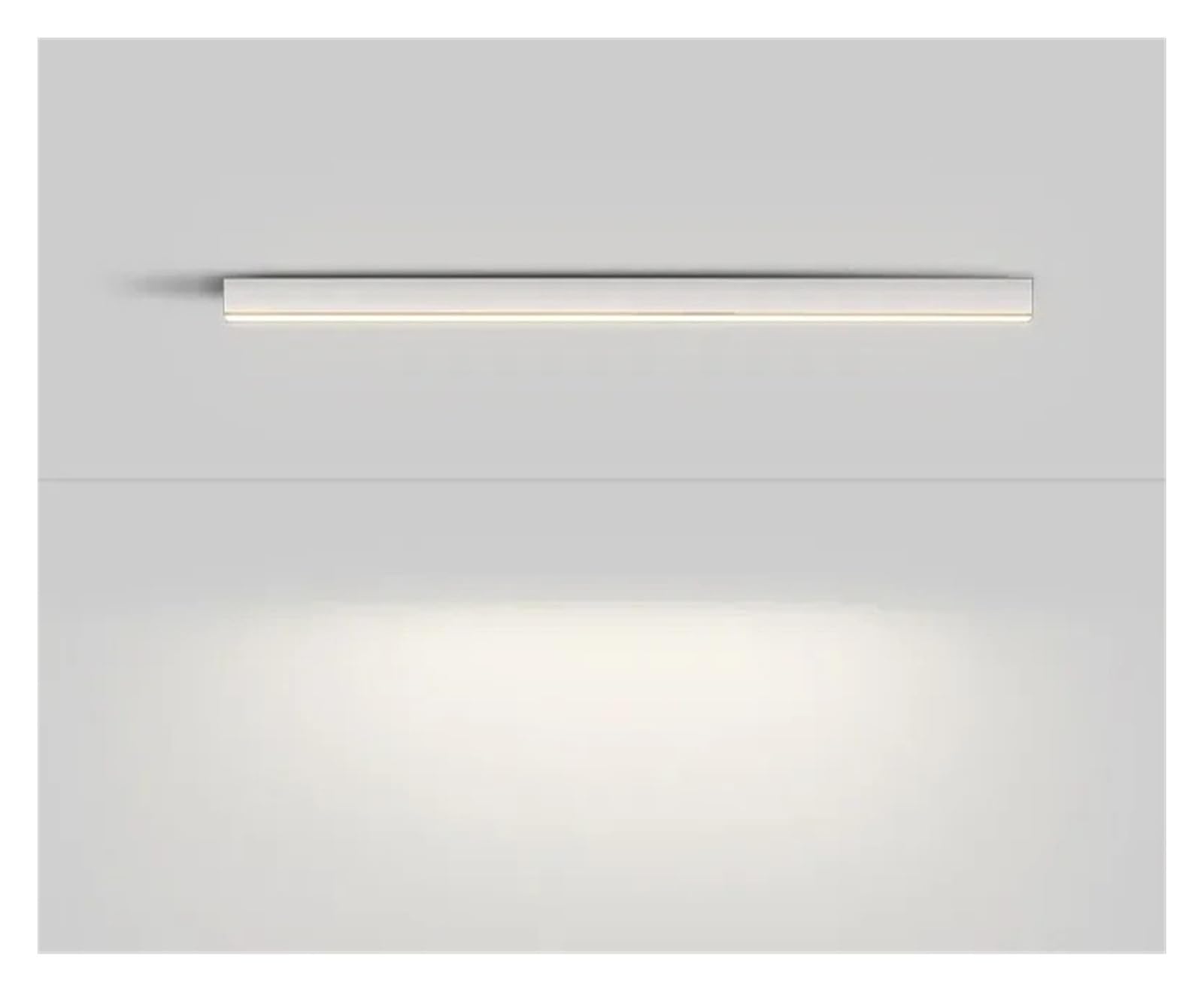 Lustre LED salon au design épuré blanc 100cm à intensité variable