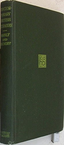 Contemporary British literature;: Bibliographie... B00087VZOK Book Cover