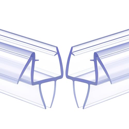 Lineshading 2 Pack Shower Door Bottom Seal, 3/8"(10mm), Angled