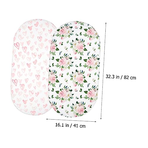 Housse couffin imprimé Toddmomy lot de 2 draps doux pour bébé dodo