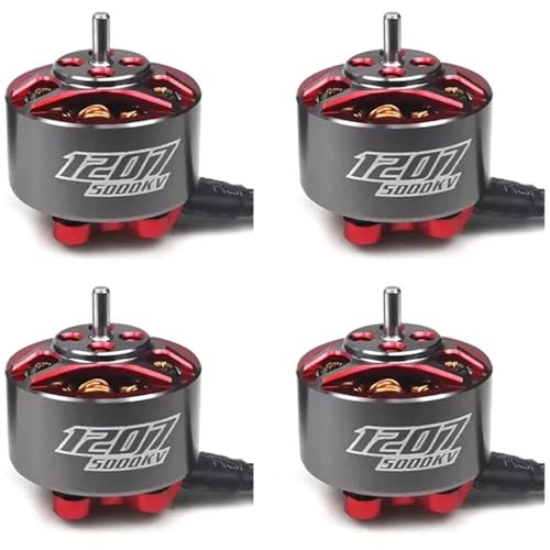 �u���V���X���[�^�[ V2 1207 5000KV 3-4S 7500KV 2-3S RC �h���[�� FPV ���[�V���O�ɓK��(4PCS 7500KV titanium)