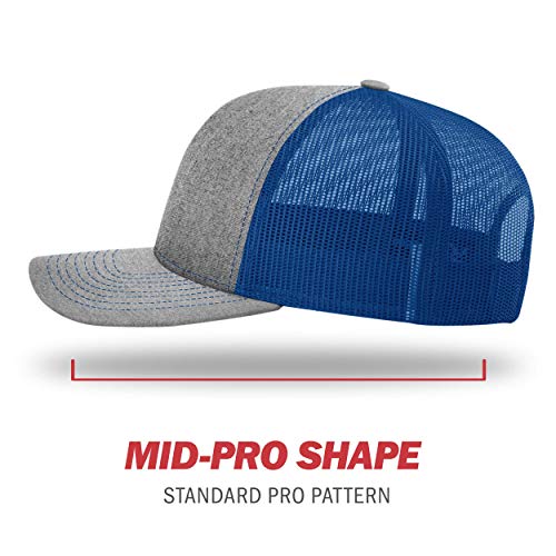 Image of Richardson 112P Patterned Snapback Trucker Hat - Custom Leather Patch Hat | No Minimals | Volume Tiered Pricing