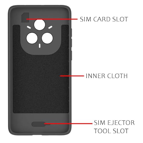 Image of Shockproof Case for Realme 14 Pro 5G | Full Camera Protection | TPU Flexible Back Cover for Realme 14 Pro 5G (Graphite Grey)