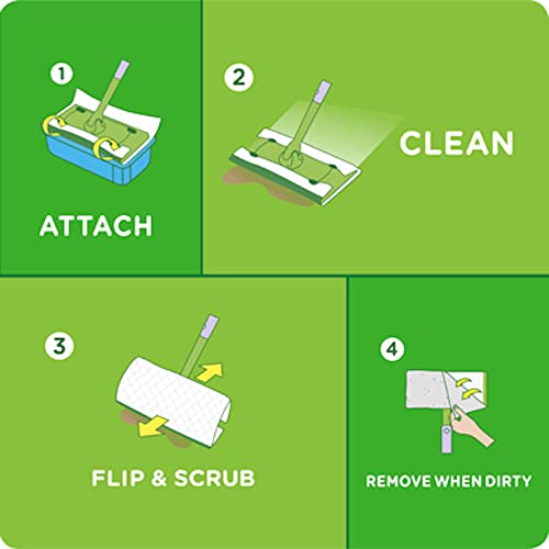 Image of Sweeper Wet Mopping Pad Refills for Floor Mop Open Window Fresh Scent 12 Count - 4 Pack