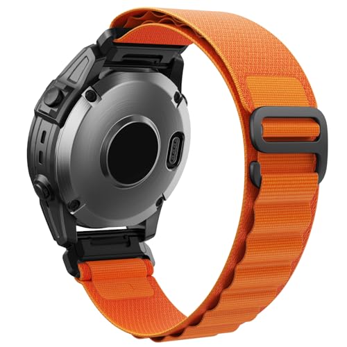 Image of Premium Nylon Strap 22mm for Garmin Forerunner 945, Fenix 5, 6, 7 Smartwatch - Alpine Loop