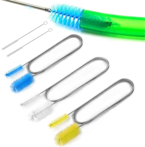 Cepillo para desagüe con muelle flexible para limpiar tuberías 3