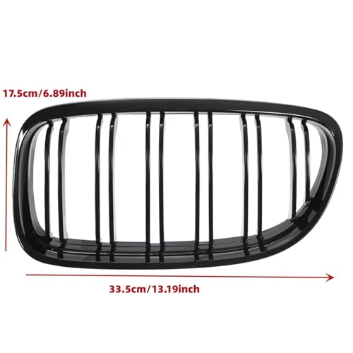 Parrilla delantera para E90 E91 LCI 2009-2013 de doble lama deportiva 3