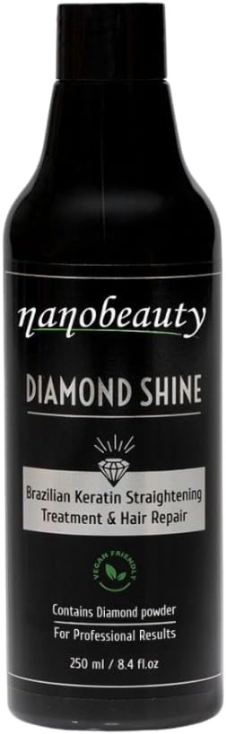 Nanobeauty, Brazilian Straight, Diamond Shine, Hair Smoothing Treatment, 250ml Bottle Only