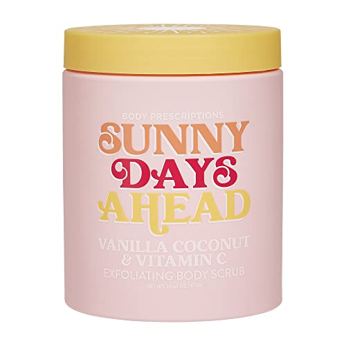Body Prescriptions Exfoliating Body Scrub | 21.16 Oz Body Cleanser Infused With Vanilla Coconut & Vitamin C | Daily Body Wash For Nourished And Ultra Smooth Skin, Sunny Days Ahead" #TOP21