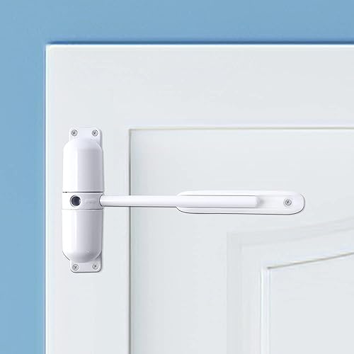 Miniatura 9 de Cierrapuertas automático, cierrapuertas de resorte de seguridad, fácil de instalar para convertir puertas con bisagras en cierre automático,